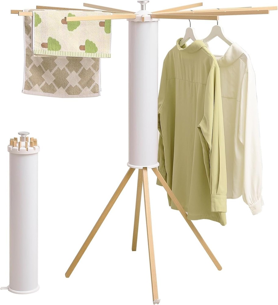 Clothes Drying Rack Tripod,Laundry Hanger Dryer Rack,Portable Drying