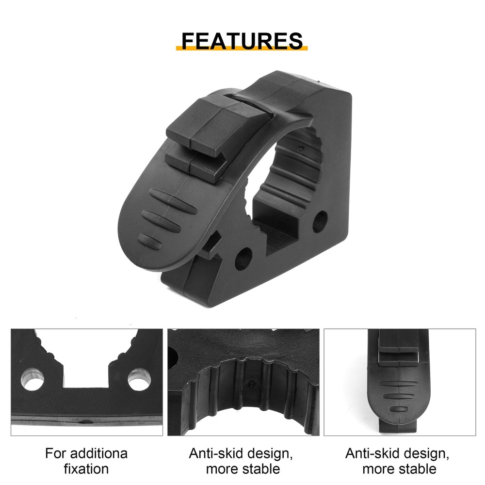 4 PCS Quick Release Rubber Clamp 1.2"-1.5" Mount for UTV ATV 4X4 Tools