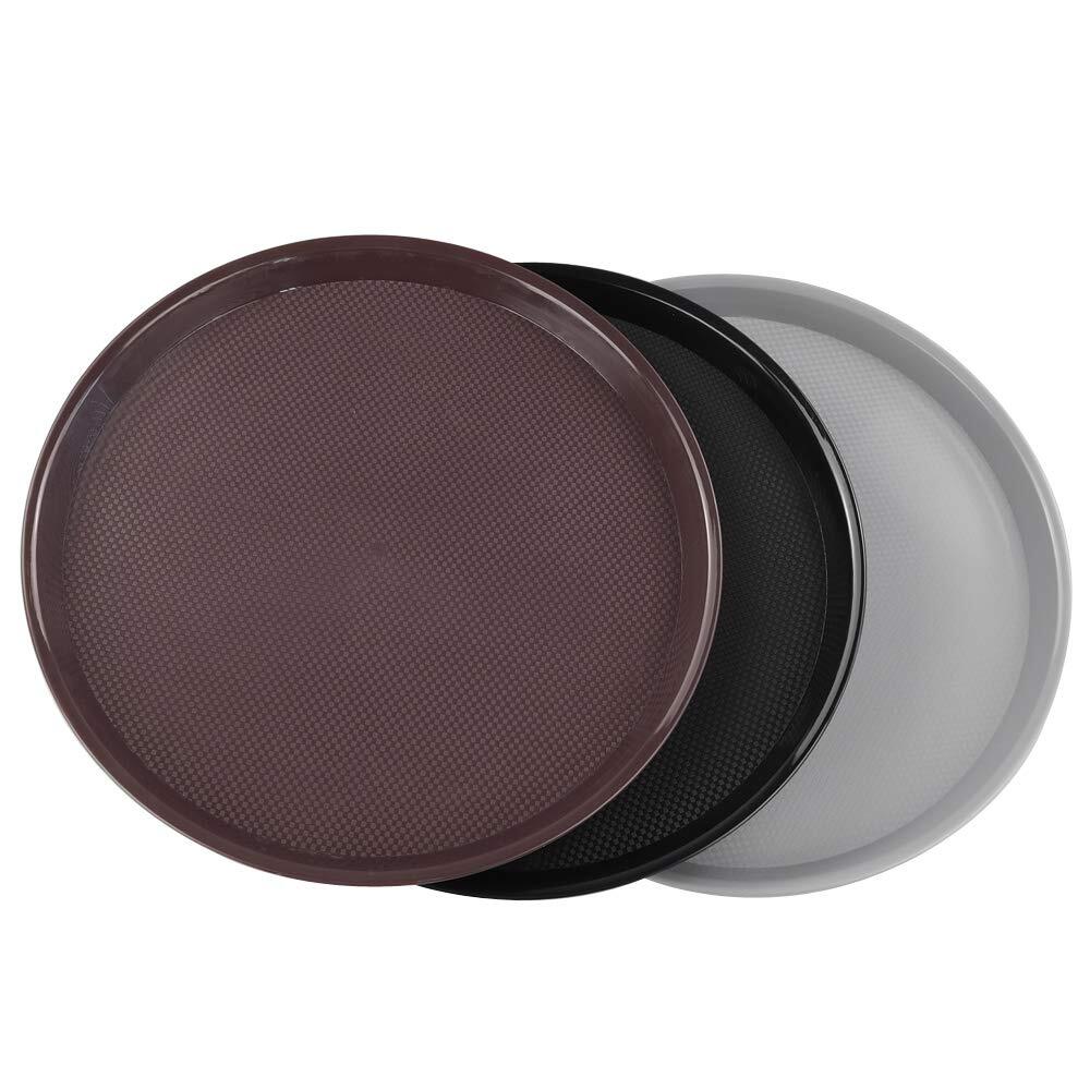 Plastic Round Serving Trays 3 Packs