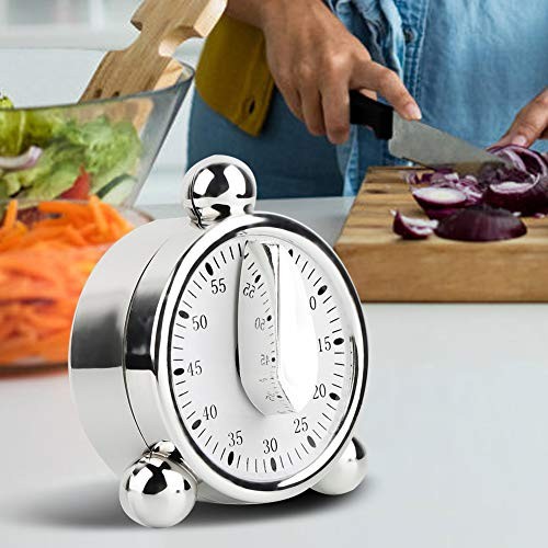 Manual Kitchen Timer, 60 Minutes Kitchen Timer Reminder Visual Countdown