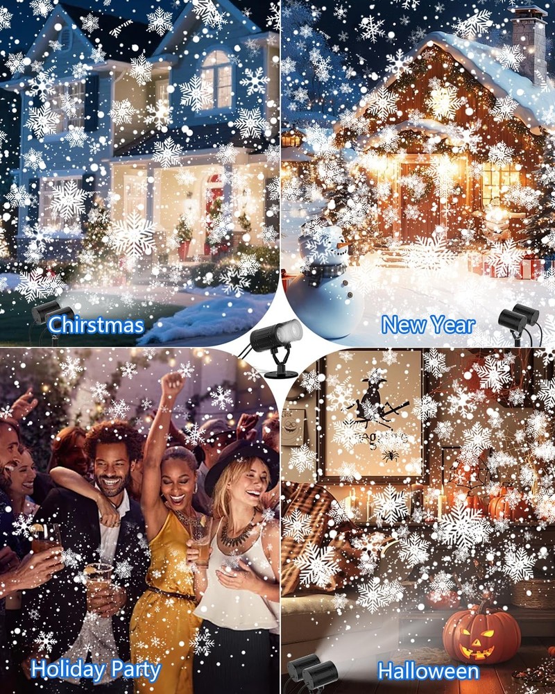AKSDA Snowflake Christmas Projector Light
