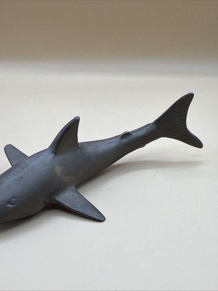 Vintage Solid Brass Shark Paperweight Figurine, 7" Long