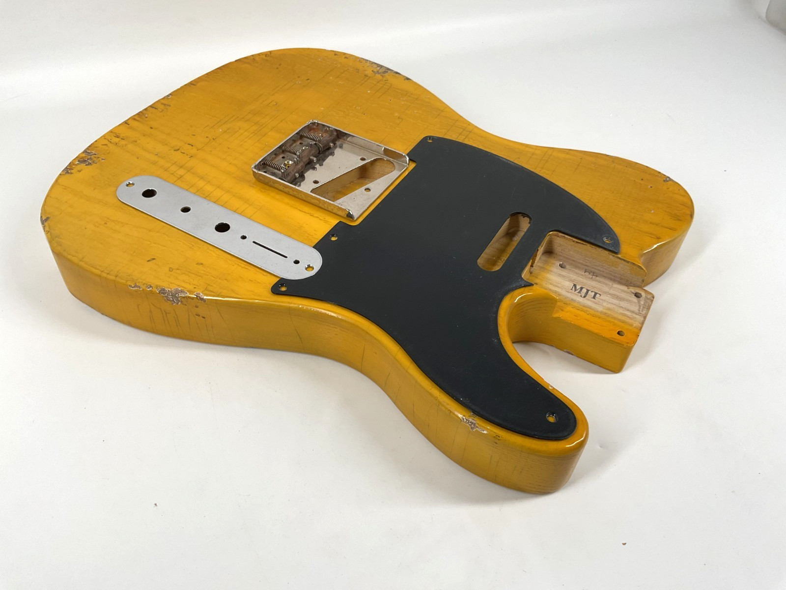 MJT Official Custom Vintage Aged Nitro Guitar Body Mark Jenny VTT Butterscotch