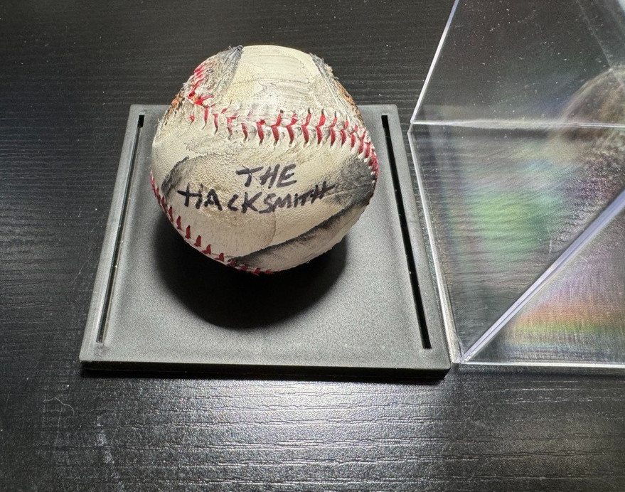 HackSmith Youtube Signed Baseball from Video