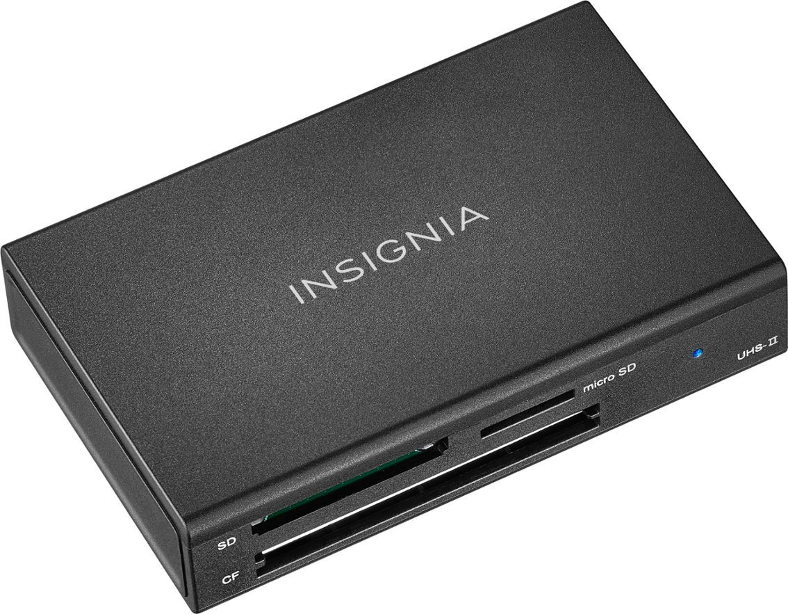 Insignia USB C to SD microSD CompactFlash Memory Card Reader ios android windows