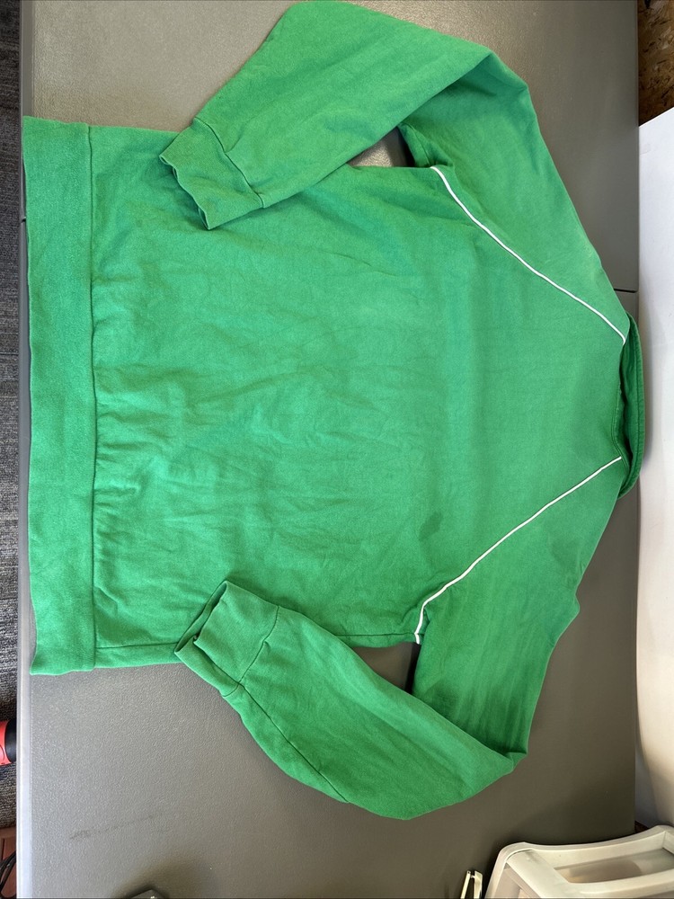 American Apparel Google Large Green zip Up Jacket