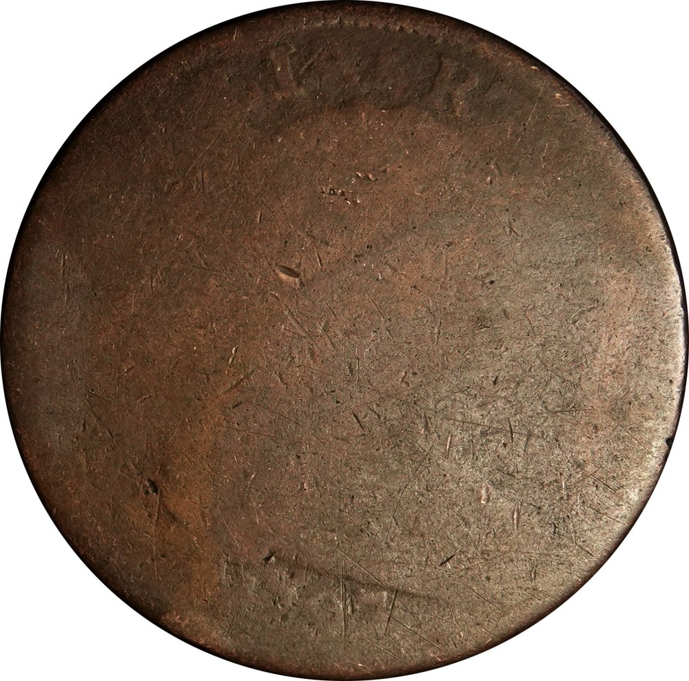1797 US Draped Bust Large Cent Coin - Readable Date / Reverse Slick