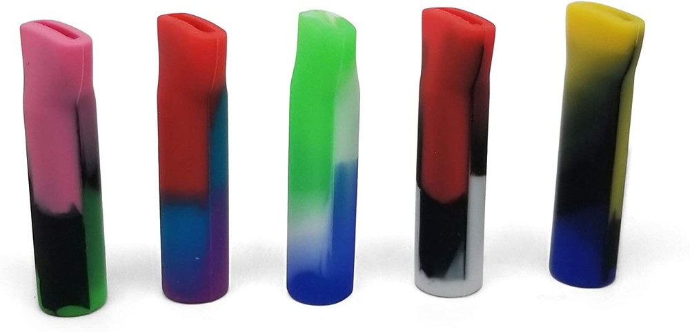 Smoke Bloo by Quik Wikk Trippy Tips Silicone Rolling Tips - 12 Pack