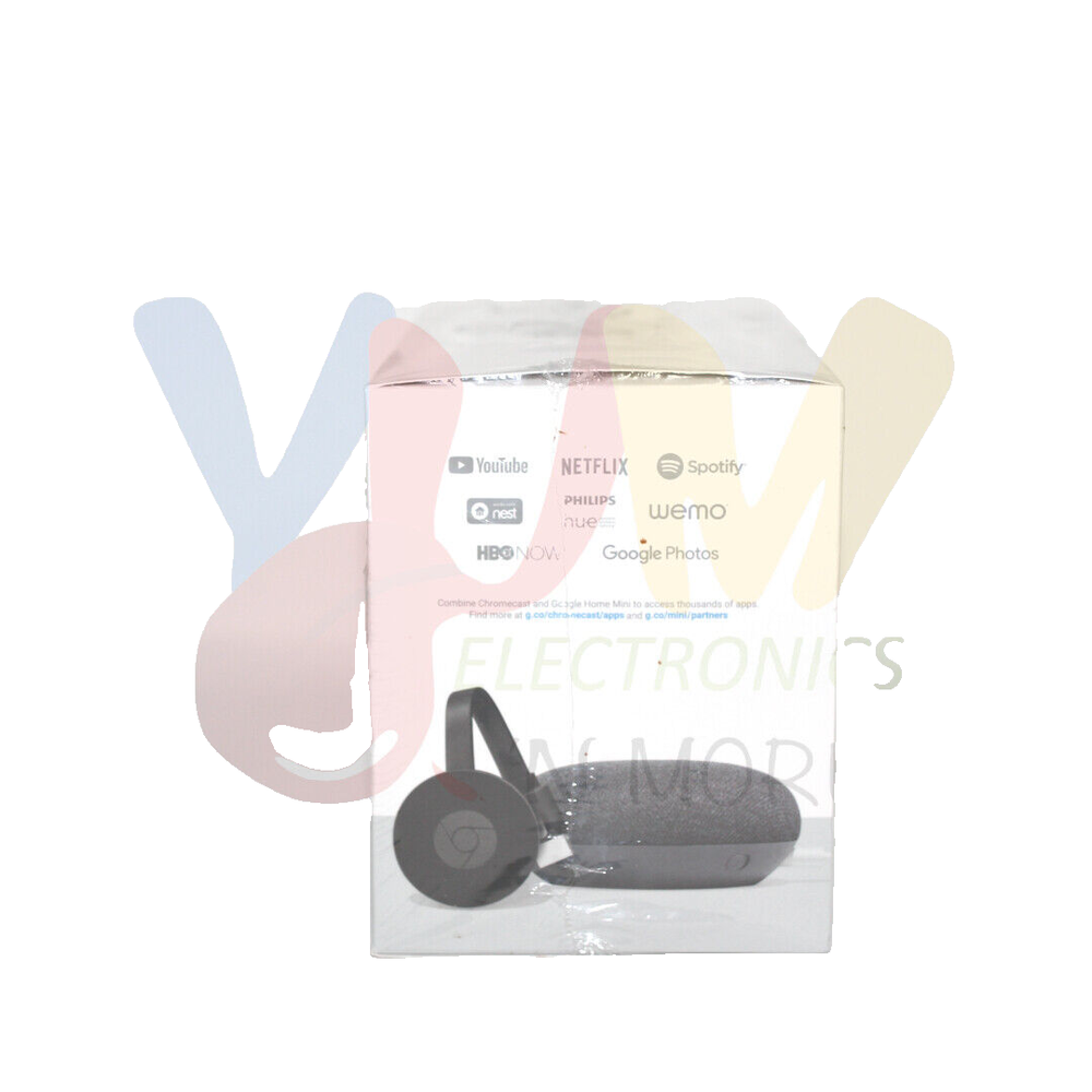 Google Home Mini Google Chromecast Bundle GA00379-US