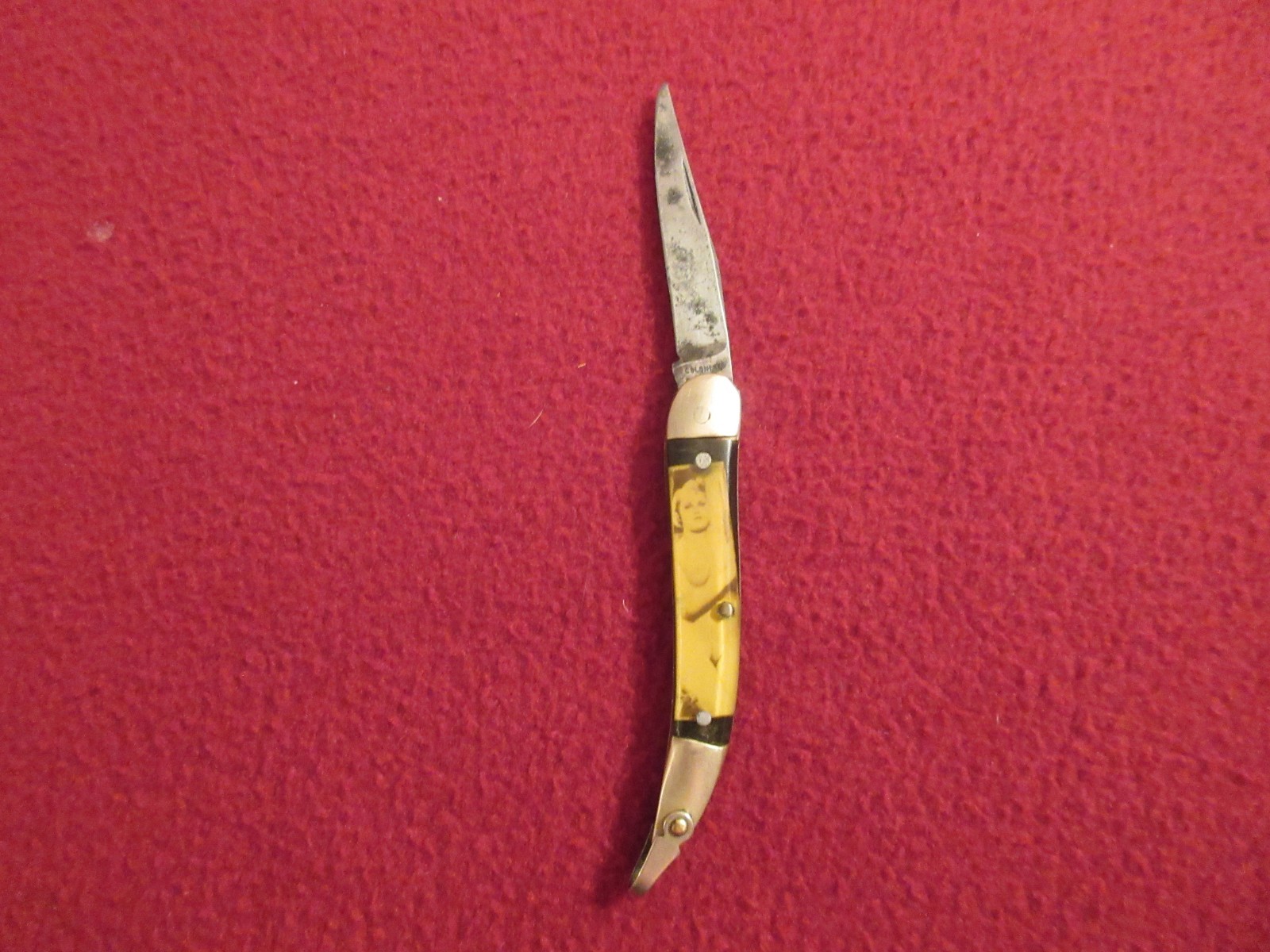 VTG 1930s-40s Colonial Prov RI USA Risque Nude Naughty Women Pin-up Pocket Knife