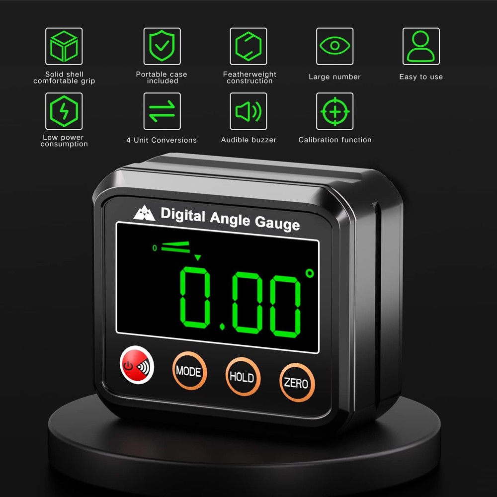 Magnetic Digital Angle Finder Protractor Inclinometer Mini Digital Level Angle G