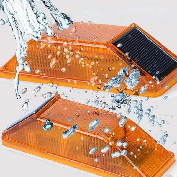 Solar Strobe Warning Lights Flash Lights Waterproof Security Wall Lamp Outdoor