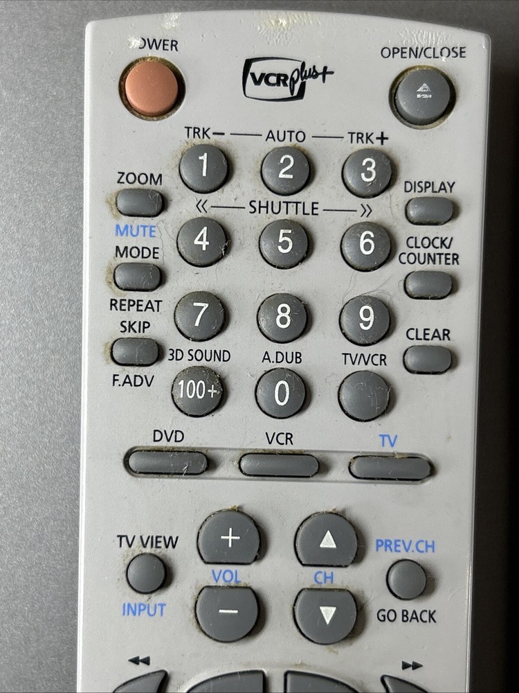 RCA VC125HF DVD/VHS Combo Player VHS Recorder W/ Remote & User Guide - Untested
