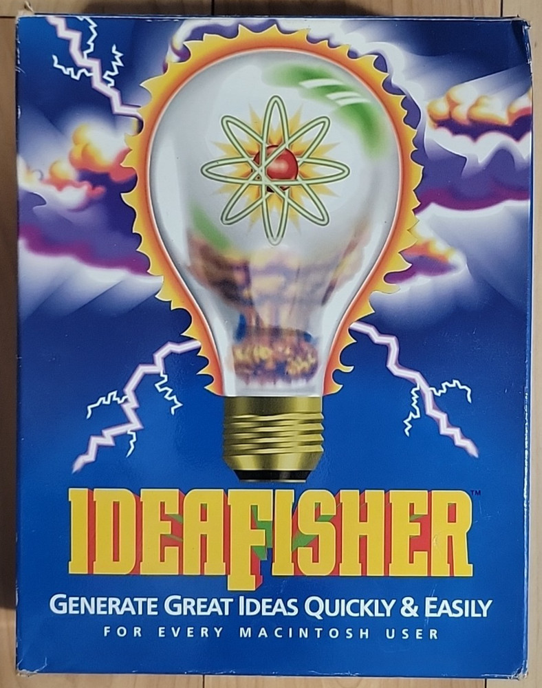 IdeaFisher Macintosh Software Apple 1994 Generate Ideas & Solving 3.5" - READ