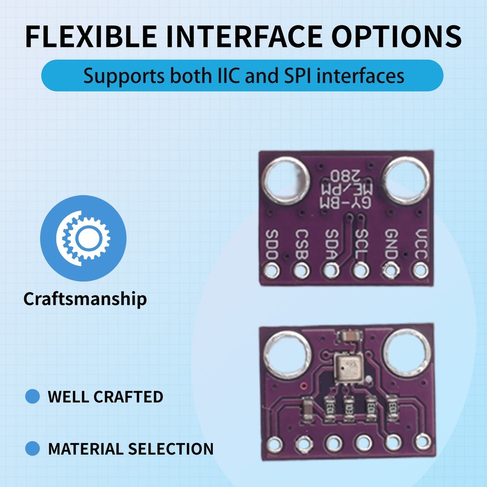 2PCS BME280 3.3V Sensor Module Atmospheric Pressure Temperature Humidity4369