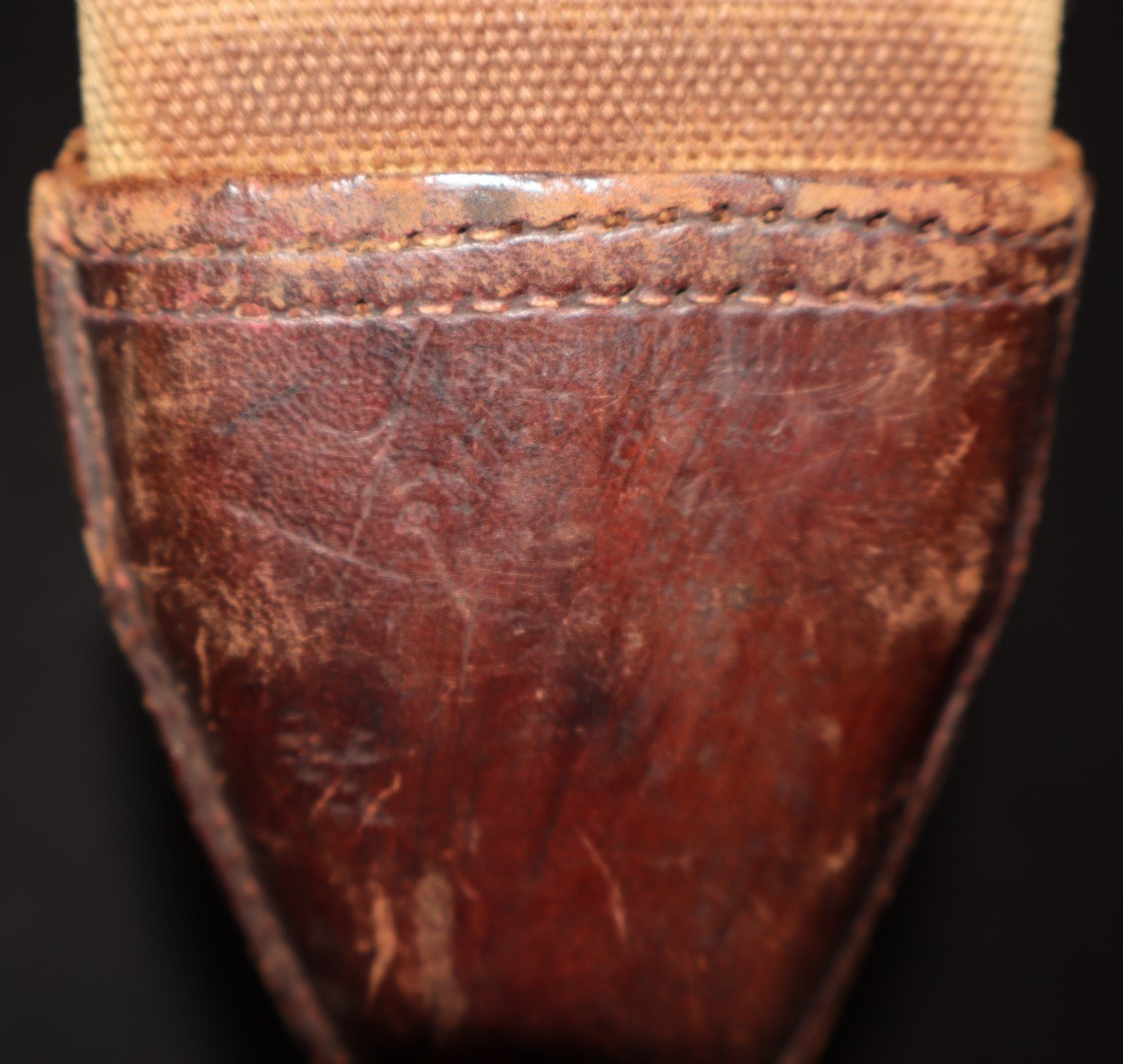 WWI US Army M1917 Bolo Trench Fighting Knife Scabbard 'BAUER BROS' Issued Cond.