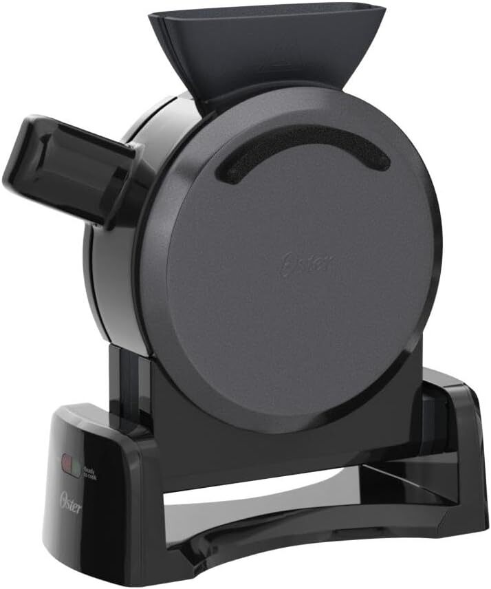 Oster DiamondForce Nonstick Vertical Waffle Maker, Dark Metallic