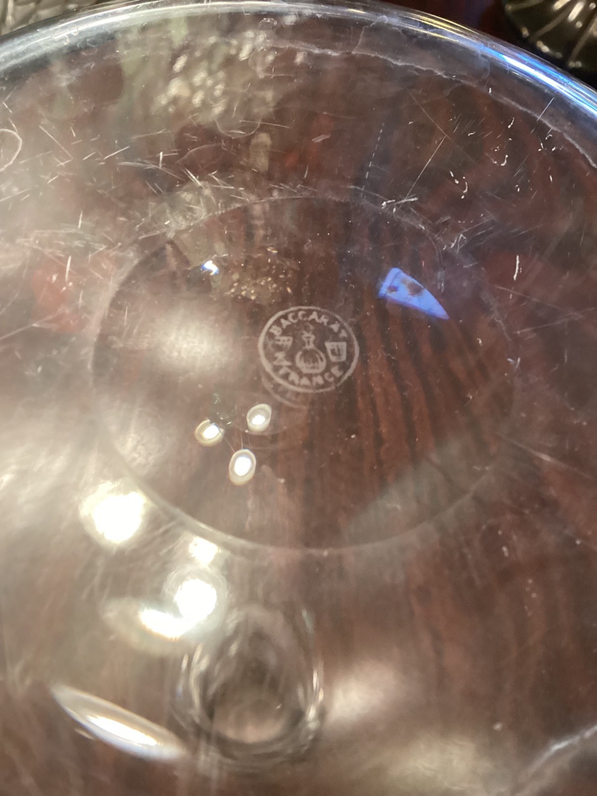 Vintage BACCARAT FRANCE Ship's Beaker Shaped Crystal Decanter w/Stopper 11.5”