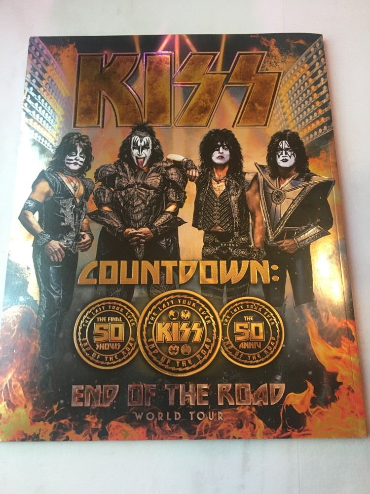 KISS FINAL MSG SHOW Tour Book Program RARE Autograph No Signed Vinyl
