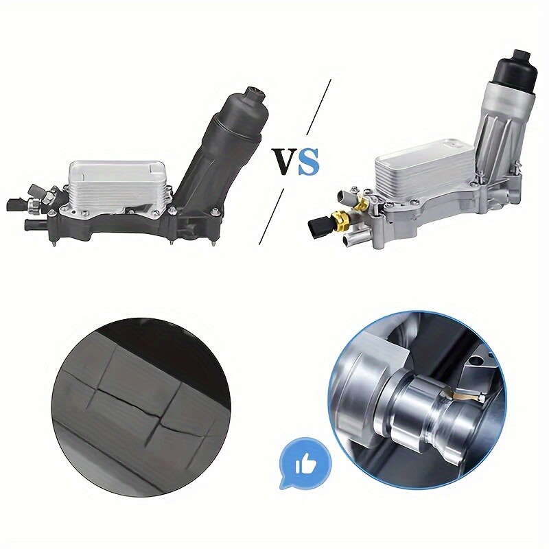 Aluminum Engine Oil Cooler Filter Housing Fits 11-16 Dodge Jeep Chrysler Ram3.6L