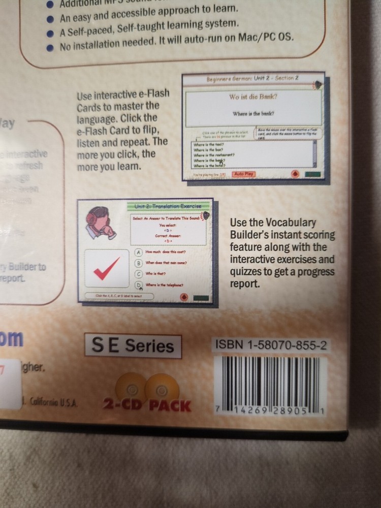 Laser Publishing Language Learning Series System: German for PC, Mac