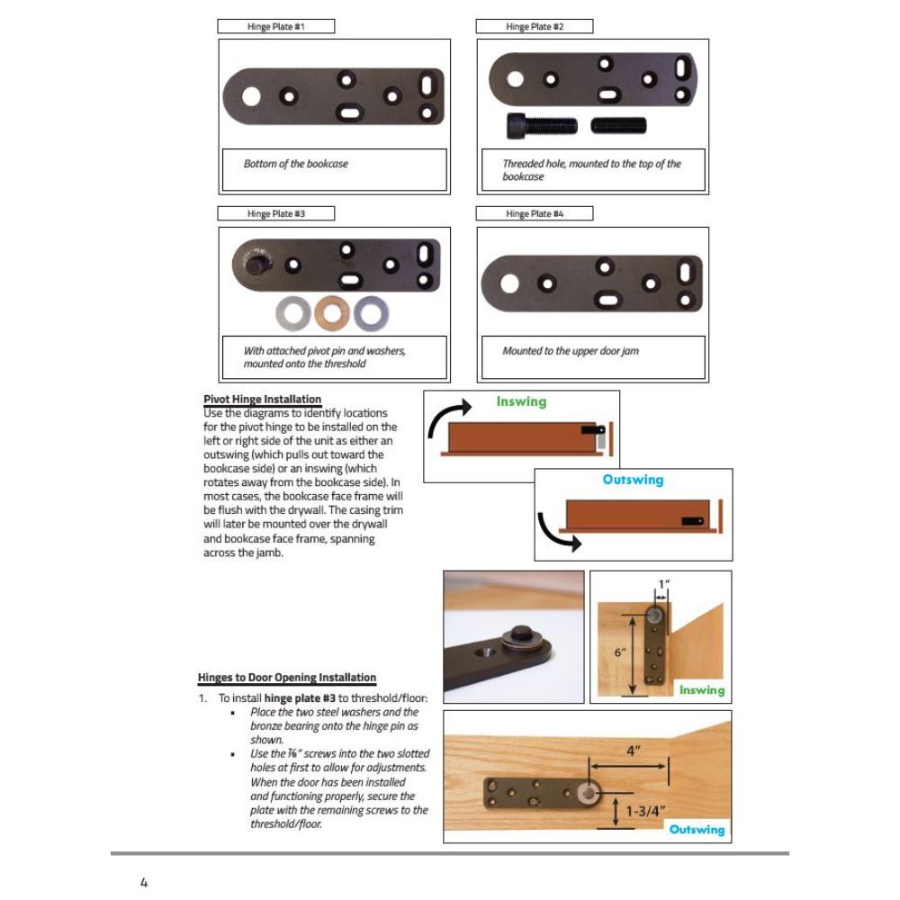 InvisiDoor™ Unfinished Assembled Hidden Door *FREE FREIGHT*