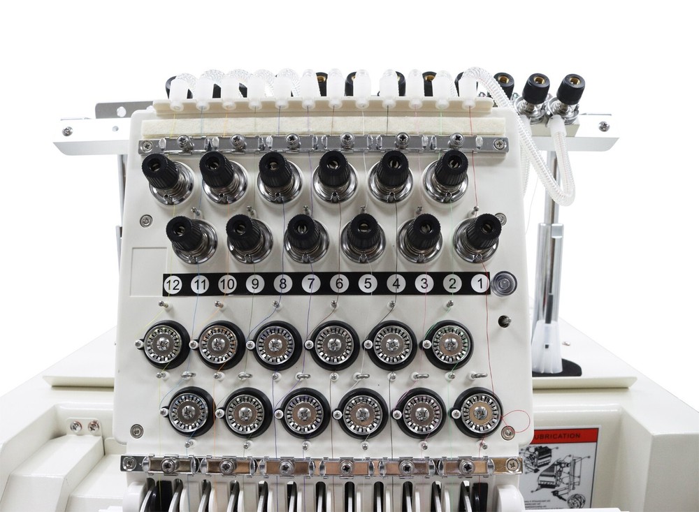 Commercial Computer Embroider Machine Single-head 12 Needle Automatic Embroidery