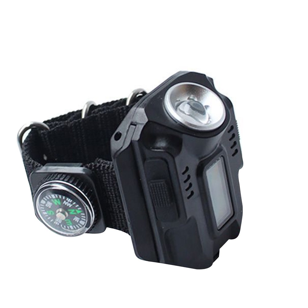 LED Wrist Watch Flashlight Torch Light USB Charging Rechargeable Flashlight E