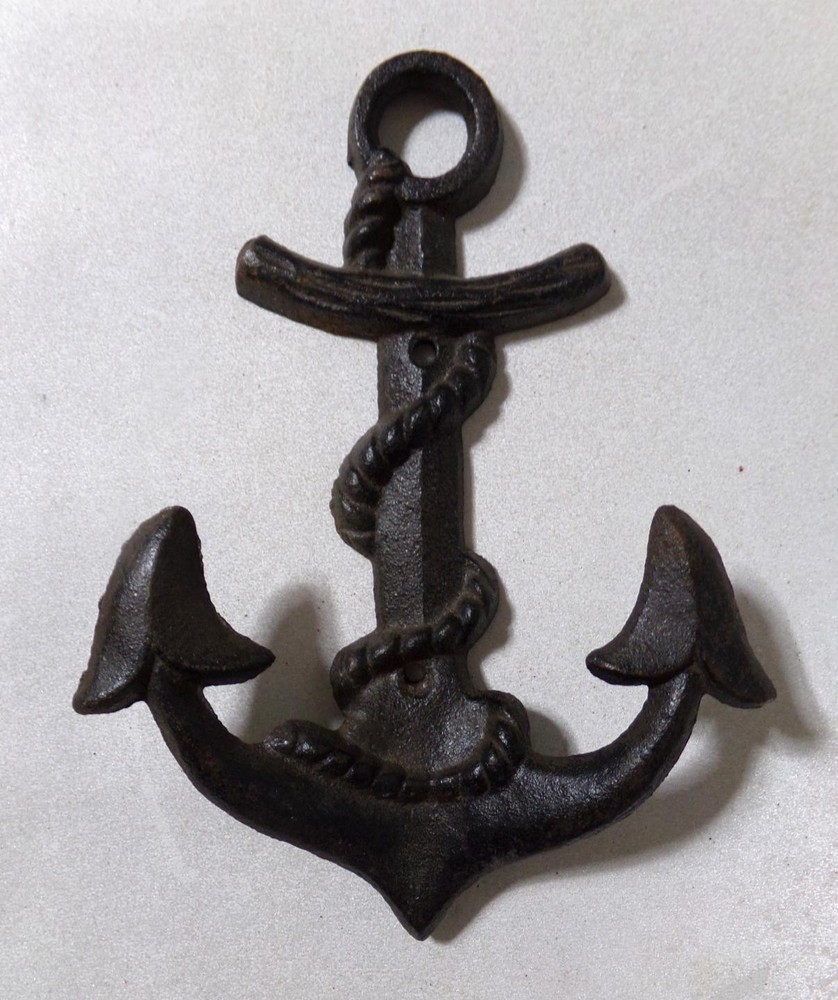 Cast Iron Anchor Coat Hook Rack