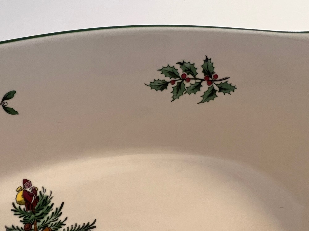 Spode Christmas Tree Bread Tray 15 1/2”.