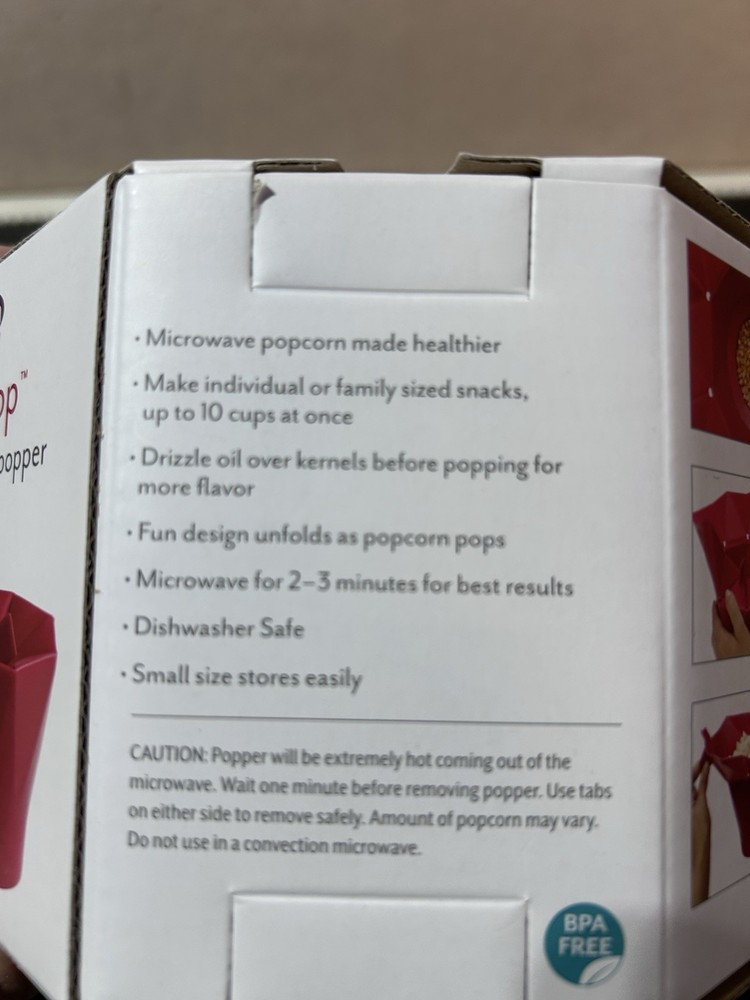 Pop top Popcorn Popper