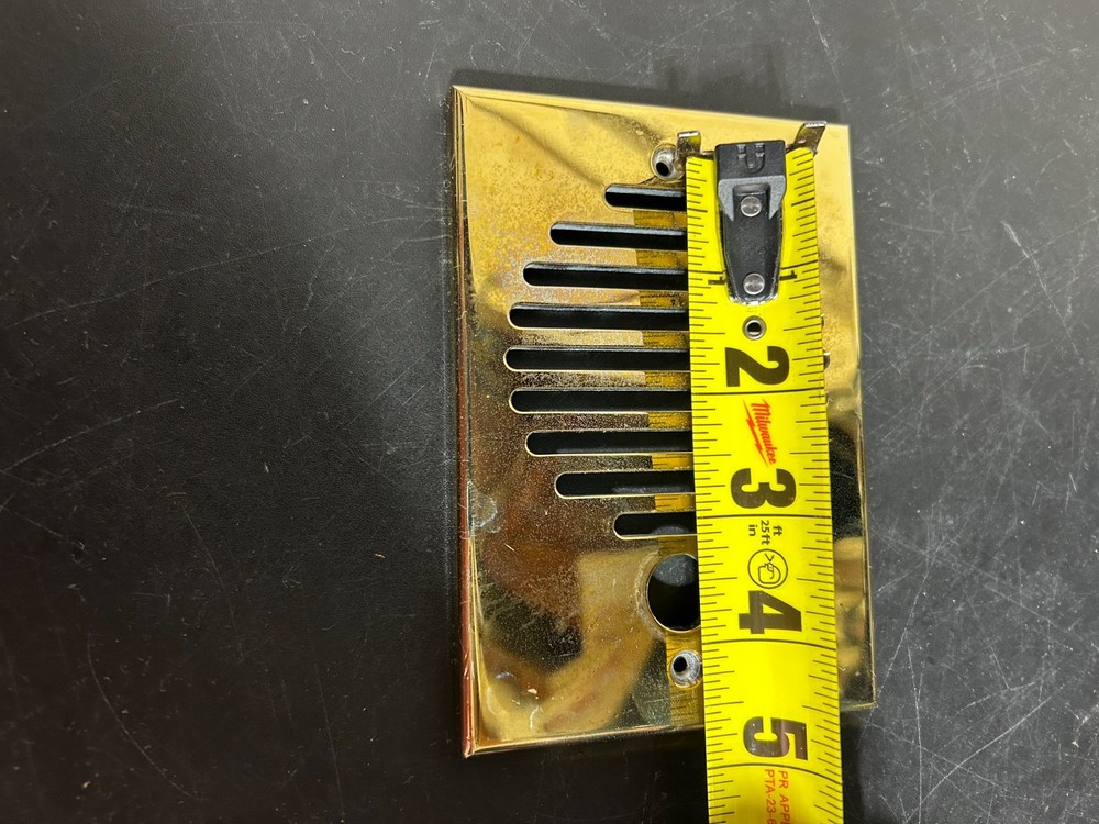 Solid Brass intercom cover used