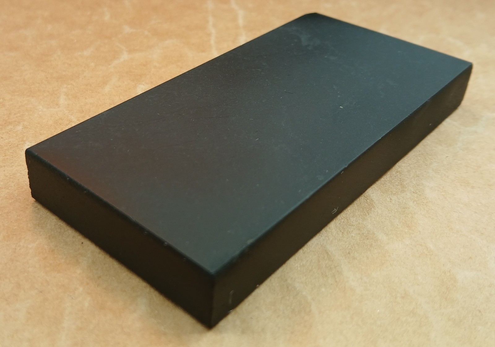 4"x 2"x 1/2" Surgical Black Hard Arkansas Oilstone, Whetstone, Sharpening Stone