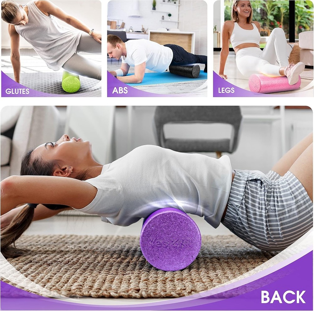 Versatile 12-inch High-Density Foam Roller for Enhanced Flexibility & Mobility