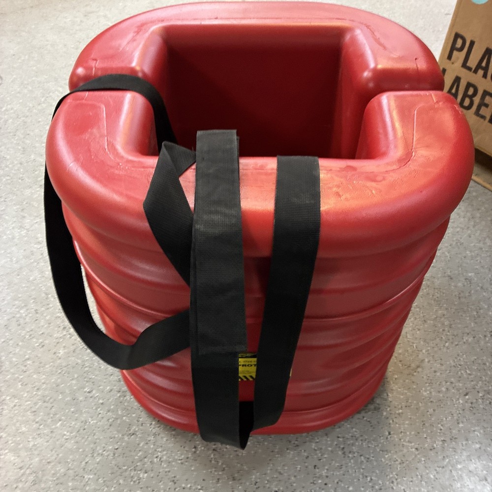 12" Column Opening 24" High Eagle Column Protector Red  1724-12