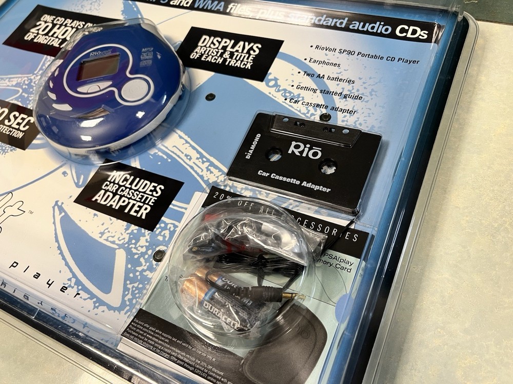 Rio Volt SP90 CD Player Bundle Brand New Sealed