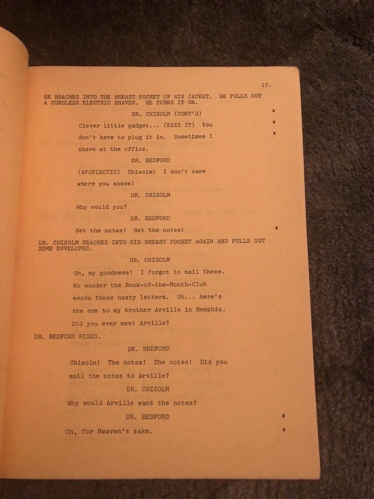THE PRACTICE: "Vote" TV Vintage Script