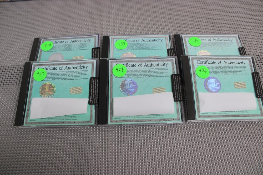 Microsoft Cd Programs/Games Mixed Lot of 9