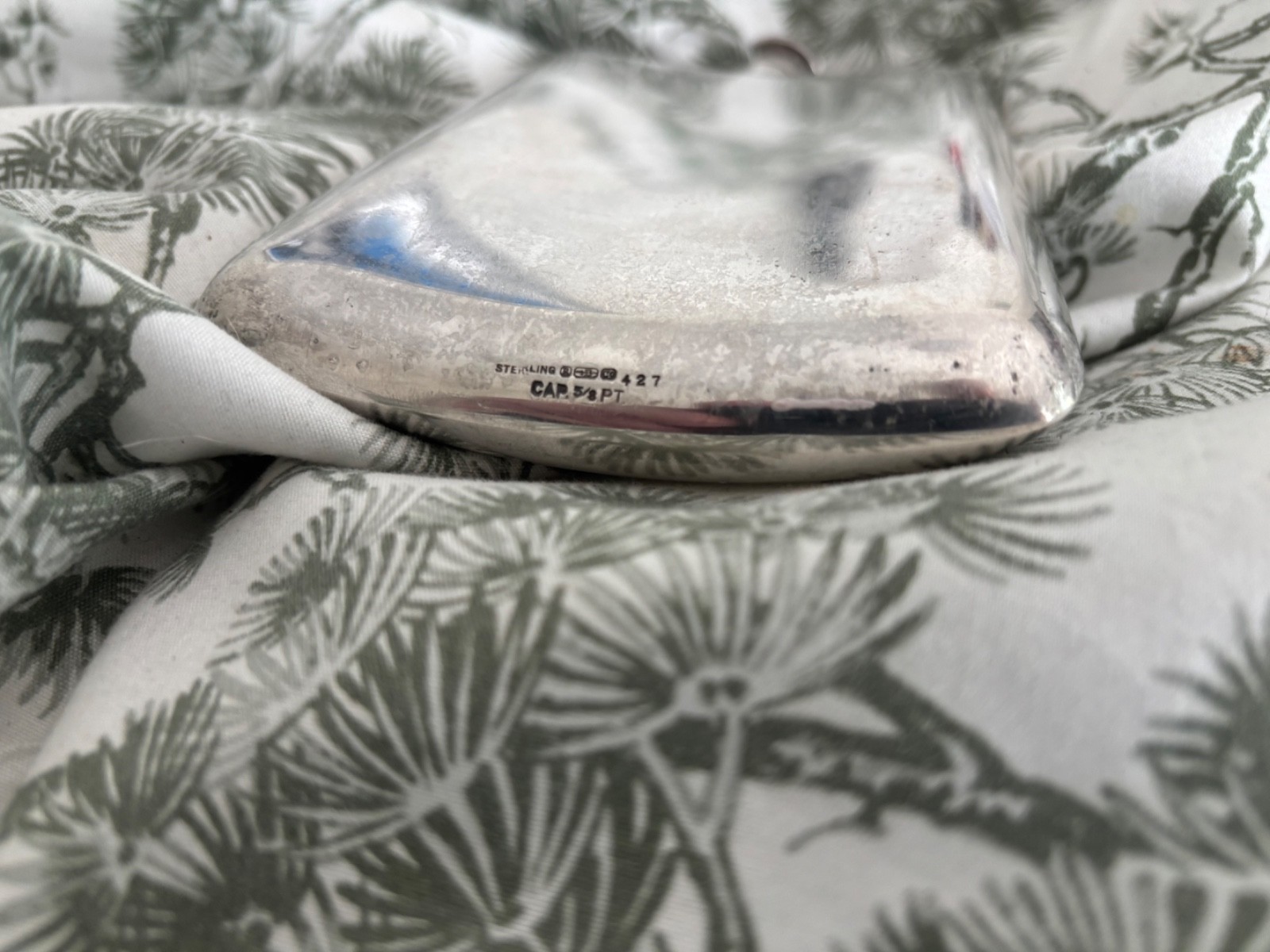 Sterling Silver Large Flask 6.7 Troy Ounces