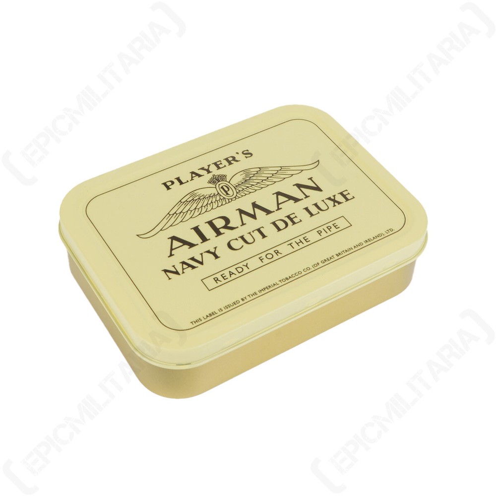 WW2 British Players AM Tobacco Tin - RAF Military Reproductions Navy Cut De Luxe