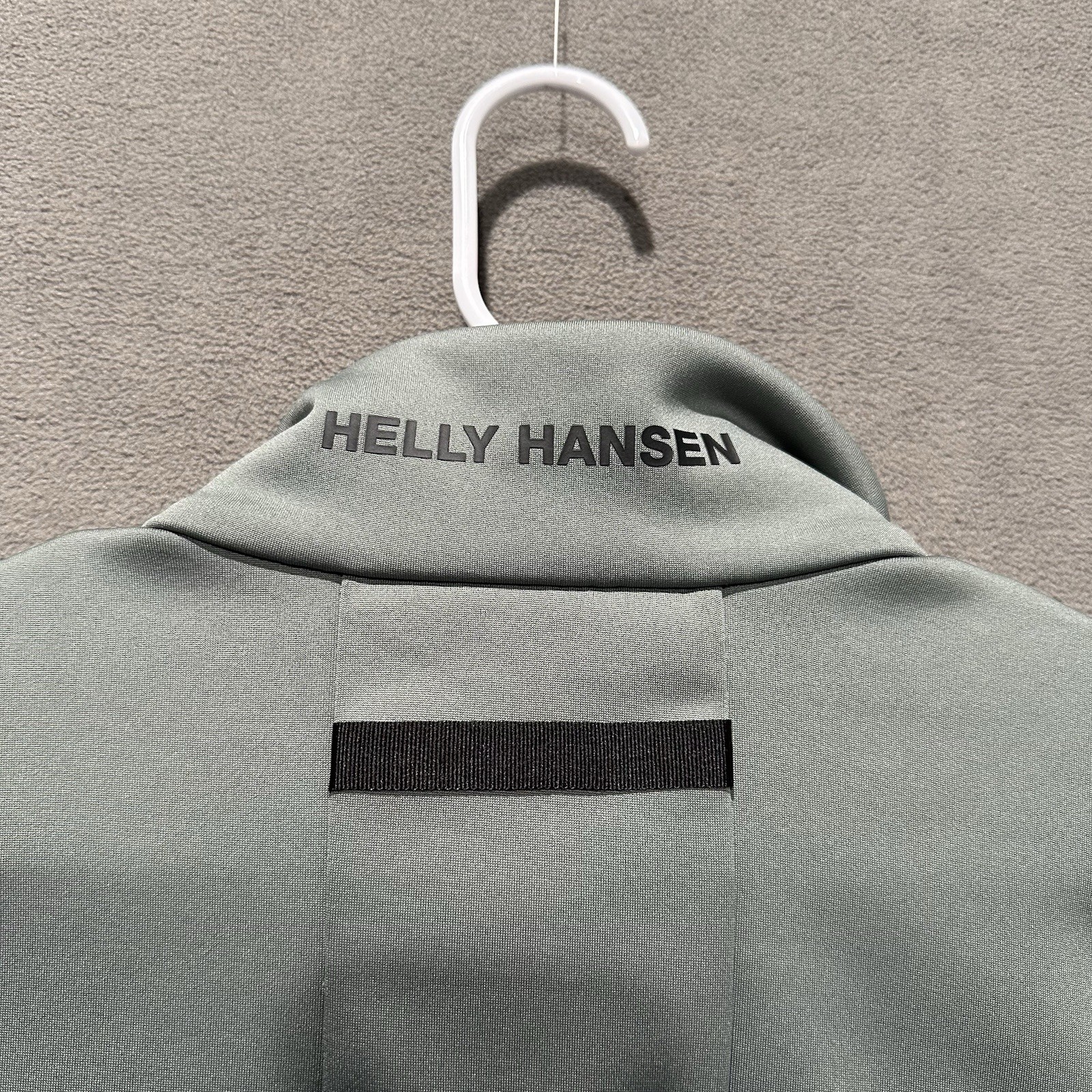 Helly Hansen Crew 2.0 Fleece Jacket Mens Large Gray Full Zip Performance Stretch