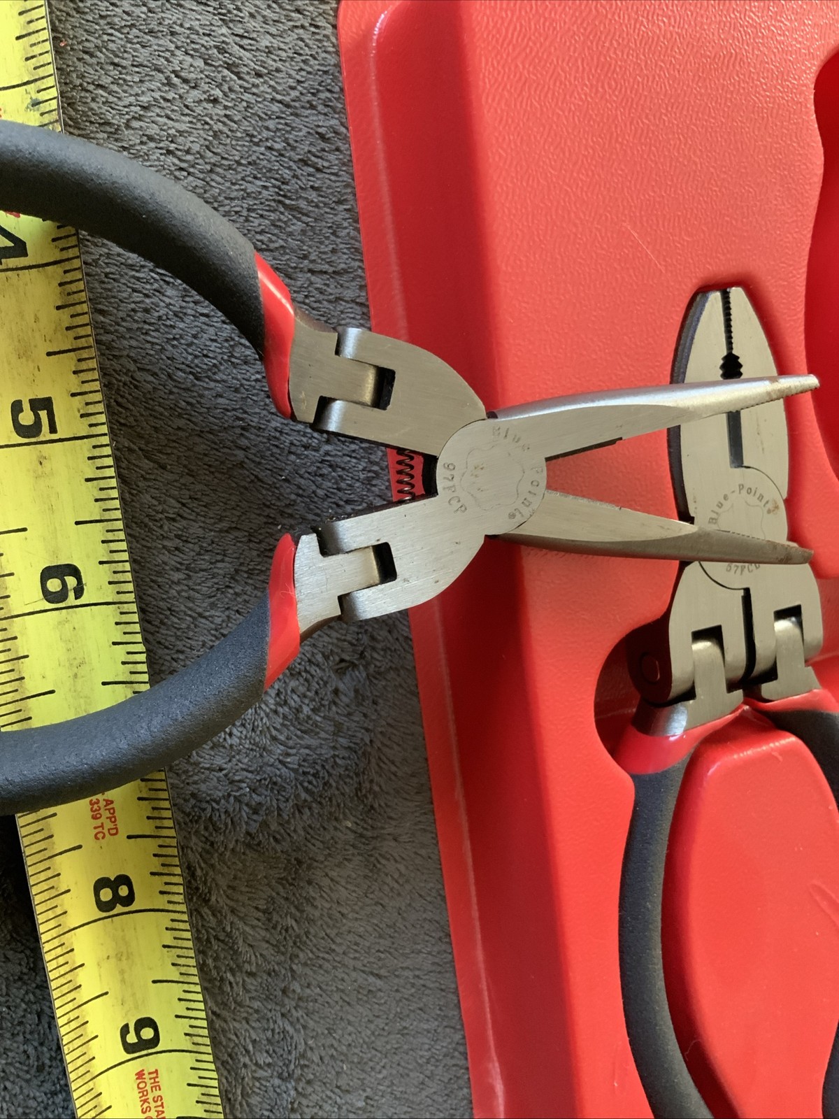 Blue Point 3pc Flexible Pliers Set…3pc…good Snape…tray Is Cracks…