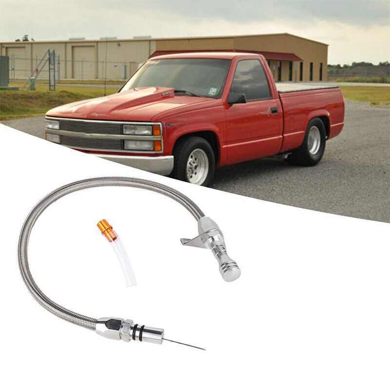 Flexible Stainless Transmission Dipstick For GM Chevy TH350 TH400 Turbo SBC BBC