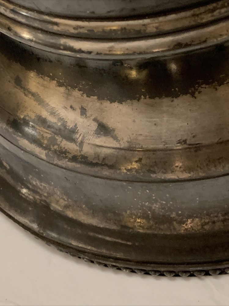 RARE Antique Rogers Bros MFG Co Silver plate Large Beer Stein, Serving Pitcher