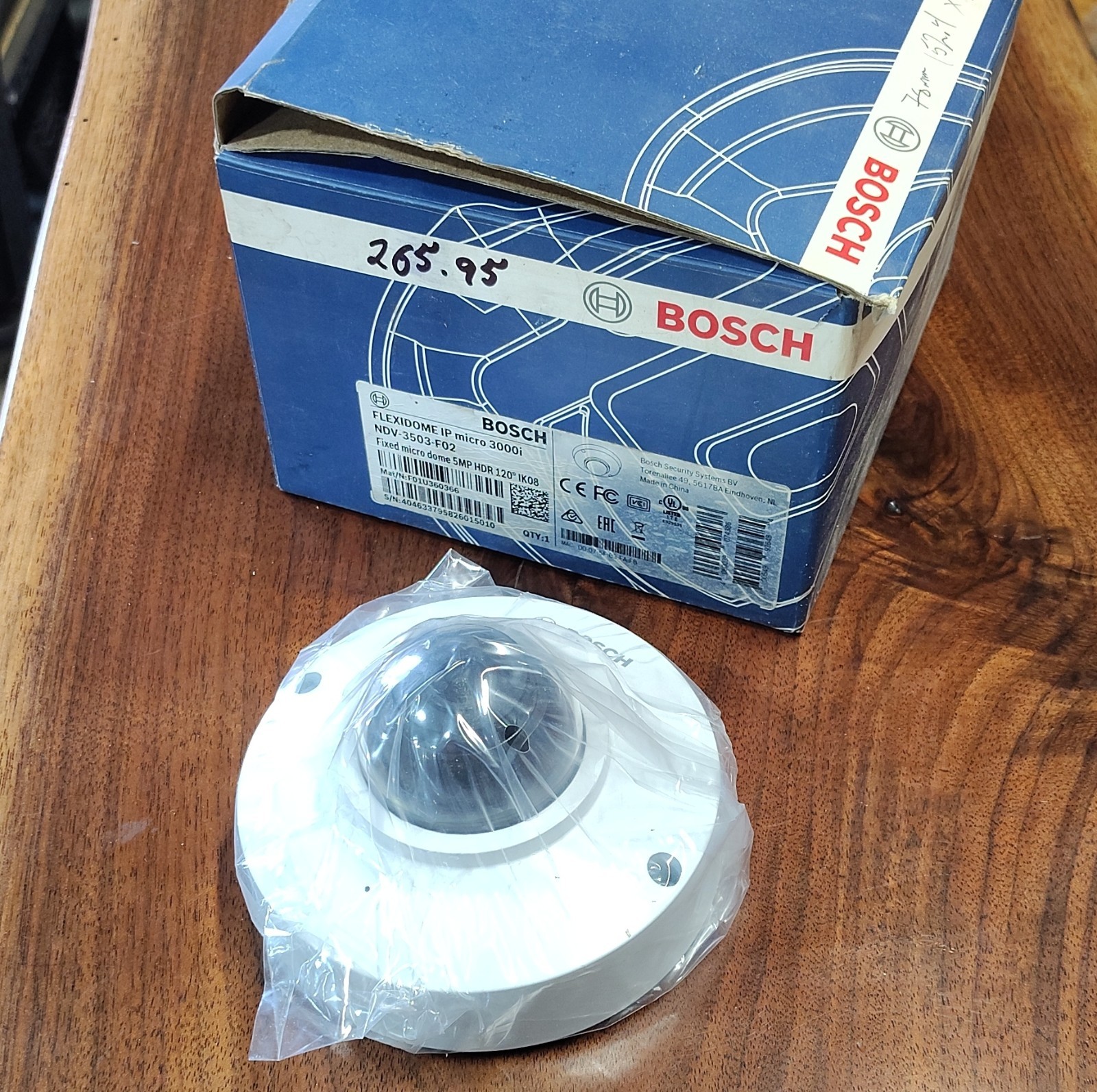 Bosch FLEXIDOME IP micro 3000i NDV-3503-F12 Dome Security Camera