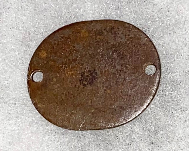 WWII Single USNR Raymond Jacobs T-43 Dog Tag