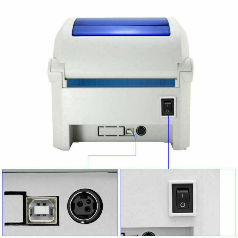 Shipping Label Printer Direct Thermal Barcode USB printer With 6 Rolls labels