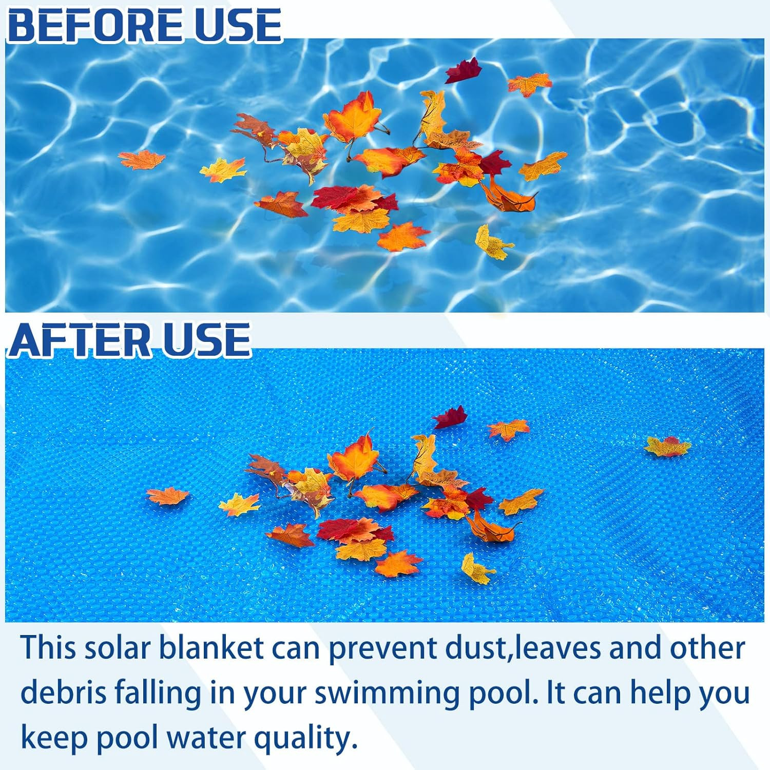 7 X 7 Ft Pool Hot Tub Solar Cover, 16 Mil Heavy Duty Hot Tub Thermal Bubble Blan