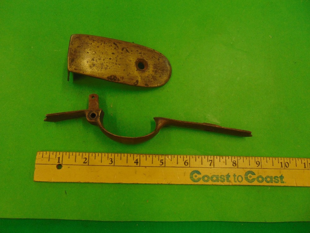 Marked brass Buttplate and Triggerguard German Pottsdam 1839