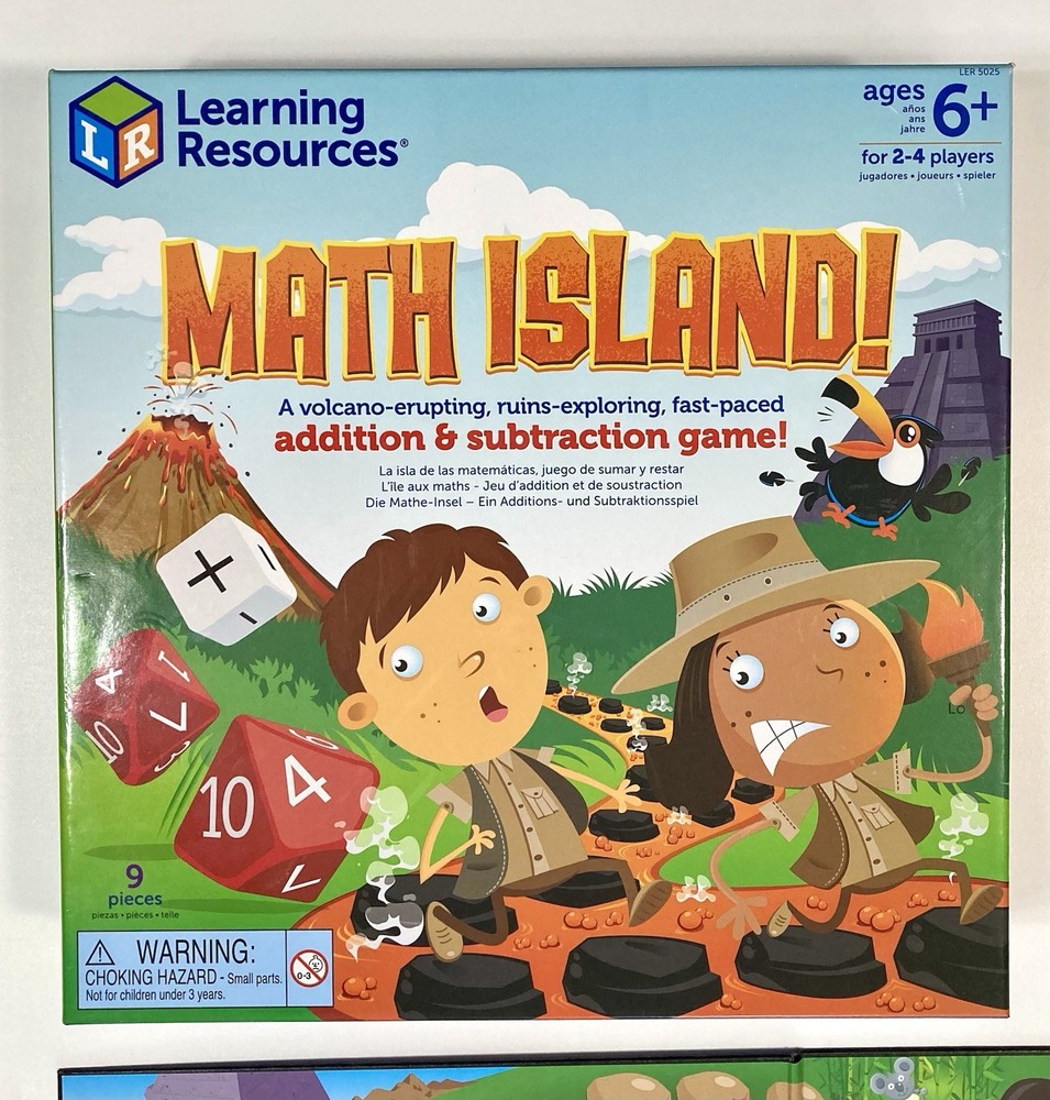 Learning Resources Math Island Addition & Subtraction Game Ages 6+ Complete